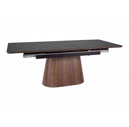 Jedálenský stôl MONACO, Čierna / Orech