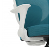 Dětská židle, výškově nastavitelná, modrá síťovina, KA-K1062 BLUE