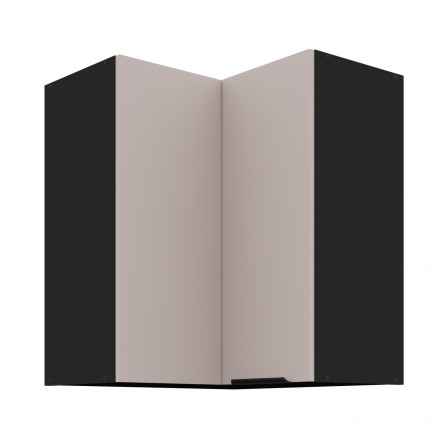 Horná skrinka ARONA - 60x60 GN-72 2F (90°), Čierna mat/Kašmír