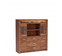 Vitrína INDIANAPOLIS I22 Ash light