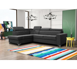 Rohová sedacia súprava Silk L sivá