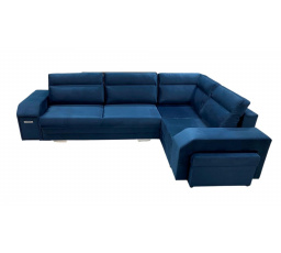 Rohová sedacia súprava Alvin P Monolith 77 - tmavomodrá