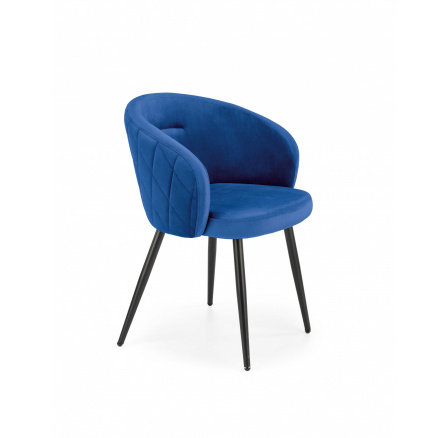 Jedálenská stolička K430, modrá/čierna