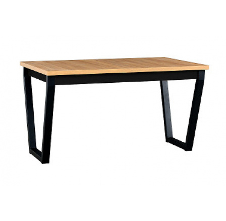 IKONA 2 - jedálenský stôl rozkladací (IKONA 2) lamino Dub Granson/ noha kovová čierna - kolekcia "DRE" (K150-E)SUPERAKCE