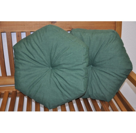 Vankúš hviezda tmavozelený set 2 ks