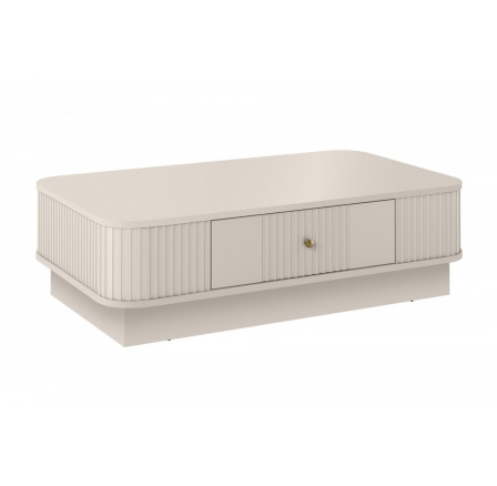 VESPER KONFERENČNÝ STOLÍK 103 1SZ - kašmírový MDF / kašmír / zlaté úchyty / sokel VESPER KONFERENČNÝ STOLÍK 103 1SZ - kašmírový MDF / kašmír / zlaté úchyty / sokel