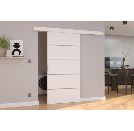 Posuvné dvere na stenu BIELLA 106 White