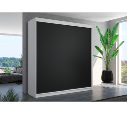 Posuvná skriňa TERECIA 200 Biela+Čierna