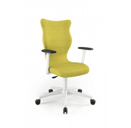 Kancelárske otočné kreslo PERTO , biele Deco 19 veľkosť 7