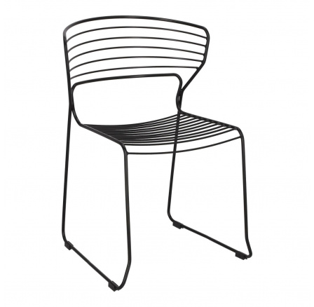Stolička Hilly čierna
