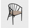 Stolička CALIDO Čierna 55x58x78 cm 739316
