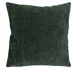 Polštář s výplní - tmavě zelený, 100% polyester, 45 x 45 cm