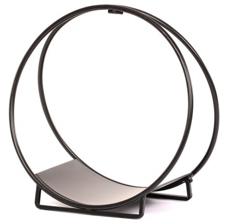 Stojan na dřevo ke krbu - kruhový tvar, kovový Stojan na dřevo ke krbu - kruhový tvar, kovový