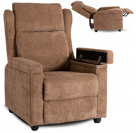 Rozkladacie kreslo SPENCER Hnedý Manšester