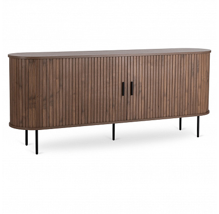 Komoda TRISH 180 cm Dvojdverová Posuvná Orech