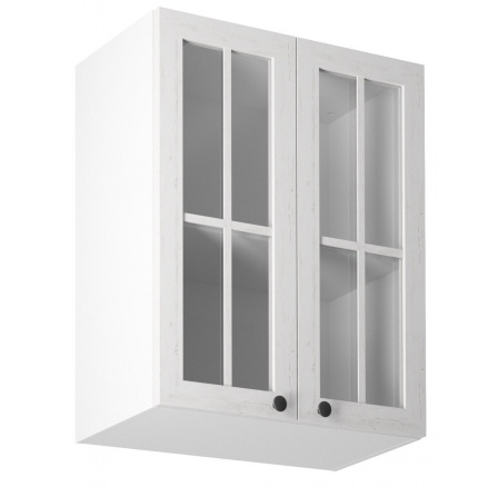 Kuchynská horná skrinka PROVENCE G60S, Biela/Borovica Andersen