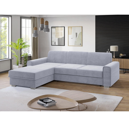 Rohová sedacia súprava Lubor L sivá megan 363