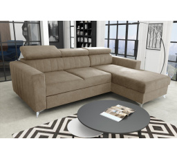 Rohová sedacia súprava Mildred P svetlo hnedá