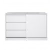 Komoda SIMPLICITY 207, Biely lesk