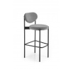 Barová stolička H108, Sivá/čierna