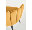 Jedálenská stolička K410, horčicový Velvet