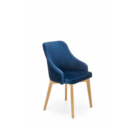 Jedálenská stolička TOLEDO 2, modrý zamat