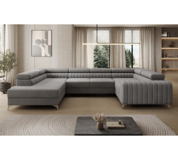 Rohová sedacia súprava v tvare U LOUIS, Monolith 85 Ľavá