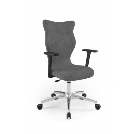 Kancelárske otočné kreslo PERTO PLUS , leštený hliník Cloud 33 veľkosť 7