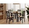 Rozkladací stôl dub zlatý craft/čierny 100140x100 ST3-FXJG