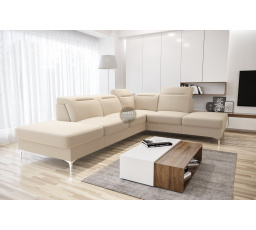 Rohová sedacia súprava OSLO 295x220 - krémová, pravá