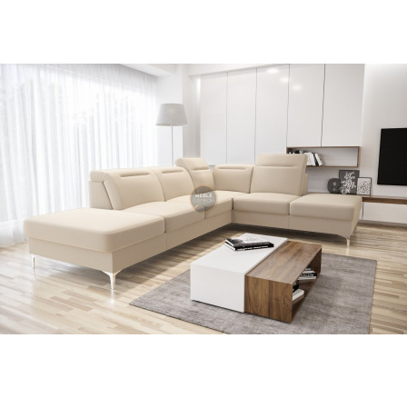 Rohová sedacia súprava OSLO 295x220 - krémová, pravá Rohová sedacia súprava OSLO 295x220 - krémová, pravá