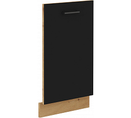 Dvířka na myčku bez panelu MODENA - ZM 713x446, Dub Artisan/Černý mat+Dub Artisan