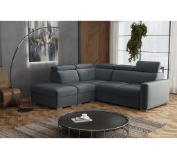 Sedacia súprava Petrit IX ľavá Paros tmavo sivá