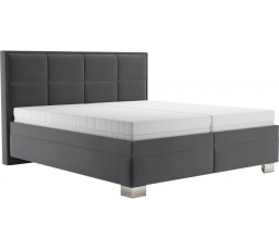 Posteľ Elezar 180x200, sivá