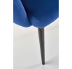 Jedálenská stolička K410, tmavomodrý Velvet