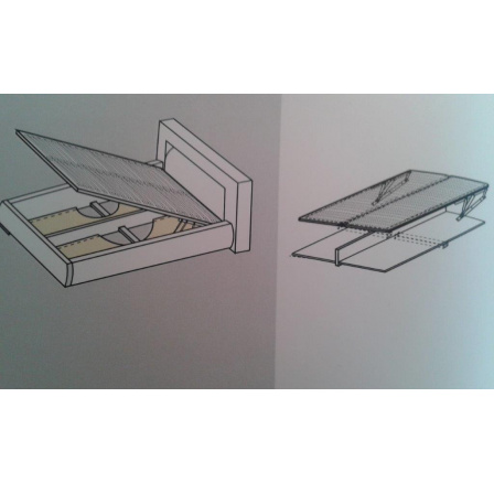 Súprava LMBK II 140x200 RM - Kovový rám s lamelami vytvára ÚP (BRW COMFORT) (FLVII)