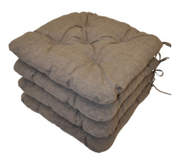 UNI Maxi vankúš na sedenie sivý melír - sada 4 ks