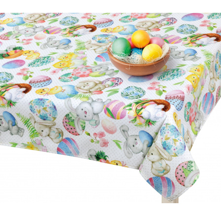 Veľkonočný obrus zajačik a kuriatko