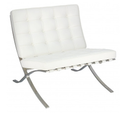 Kreslo BA1 biela eko koža