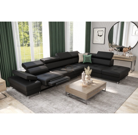 Rohová sedacia súprava GALAXY, relax 225x350 cm prírodná koža - pravá, prírodná koža - voliteľná farba Rohová sedacia súprava GALAXY, relax 225x350 cm prírodná koža - pravá, prírodná koža - voliteľná farba