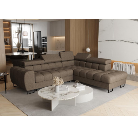 Rohová sedacia súprava ASPEN 260x225 cm - pravá, béžová