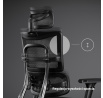 Ergonomické kancelárske herné kreslo V Master čierno-sivé