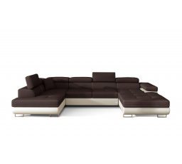 Rohová sedacia súprava v tvare U RODRIGO, ľavá, Sawana 26/Soft 33