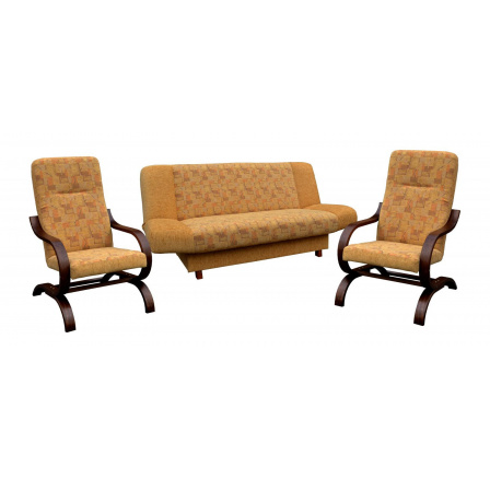 Sedacia súprava Olek drevo svetlý orech