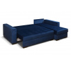 Rohová sedacia súprava Linda UNI tmavo modrá