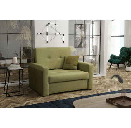 Zelené rozkladacie kreslo Vivian Mel I