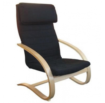 Relaxačné kreslo čierne
