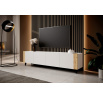 TV komoda FARO, biely mat/ biely mat/ dub craft