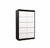 Šatní skriňa s posuvnými dverami BENISSO 120 Čierna+Biela
