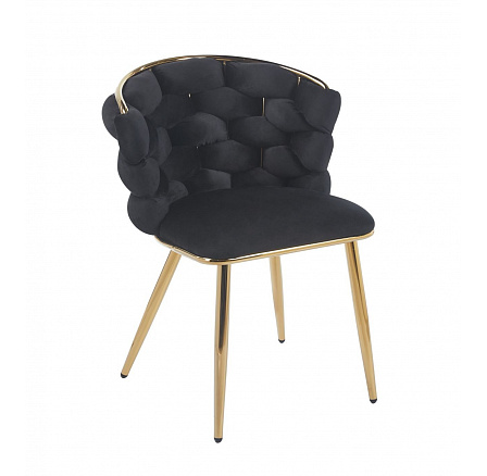 Stolička velvet čierna K47-FXJG G Stolička velvet čierna K47-FXJG G